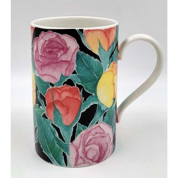 Dunoon Scotland “Ashbourne” Floral Mug by Christine Chadwick 4 1/8” Stoneware - Picture 5 of 10